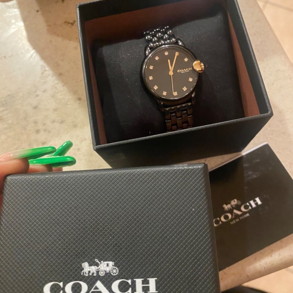 Coach Watch Women’s Arden 32 MM Black Band Gold Accents main image 2